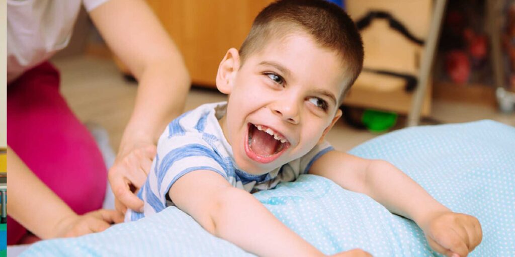 Child receiving early intervention for autism at Sahara Child Development and Physiotherapy Center, one of the best autism therapy centers in Agra with top autism specialists and support services.